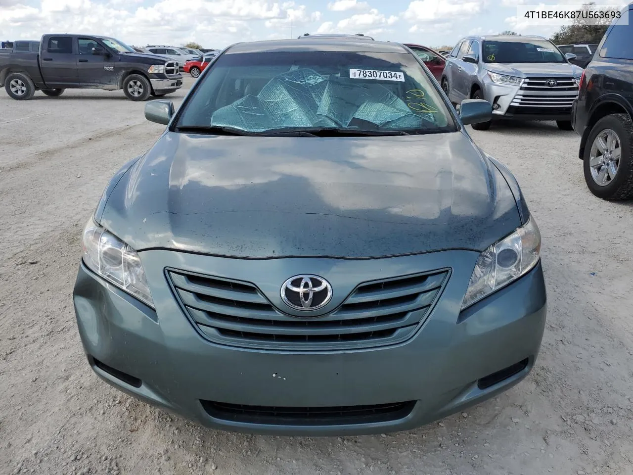 2007 Toyota Camry Ce VIN: 4T1BE46K87U563693 Lot: 78307034