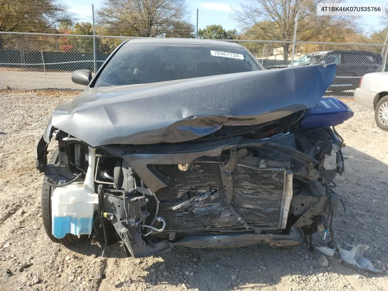 2007 Toyota Camry Le VIN: 4T1BK46K07U535766 Lot: 78467134