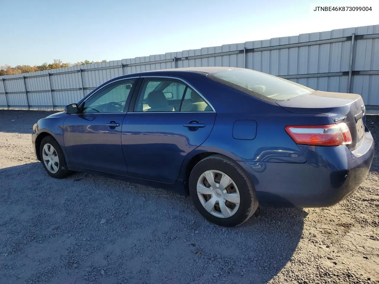 2007 Toyota Camry Ce VIN: JTNBE46K873099004 Lot: 78541304