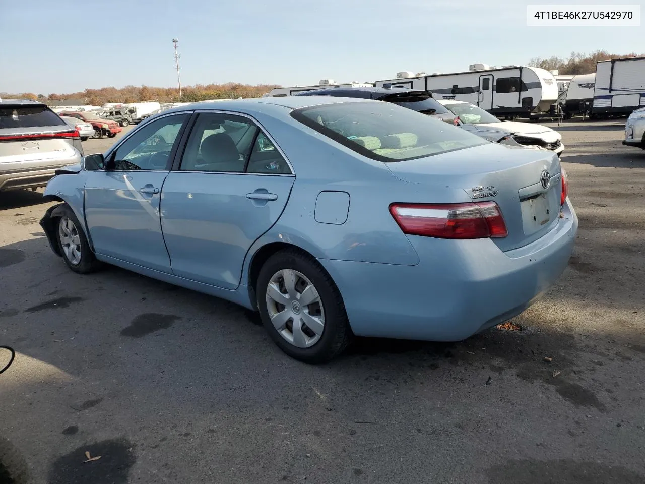 2007 Toyota Camry Ce VIN: 4T1BE46K27U542970 Lot: 78613894