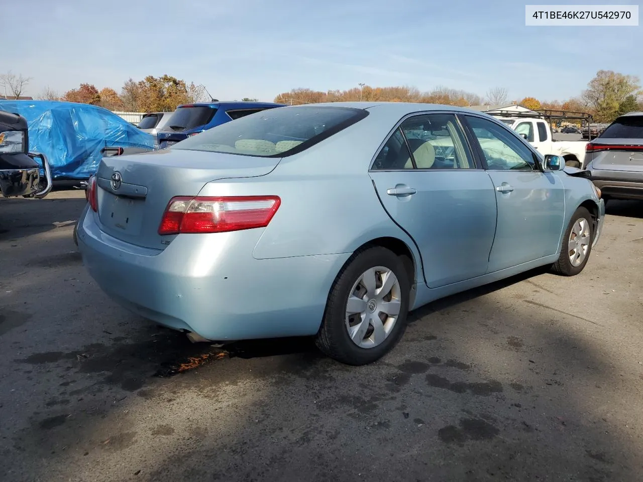 2007 Toyota Camry Ce VIN: 4T1BE46K27U542970 Lot: 78613894