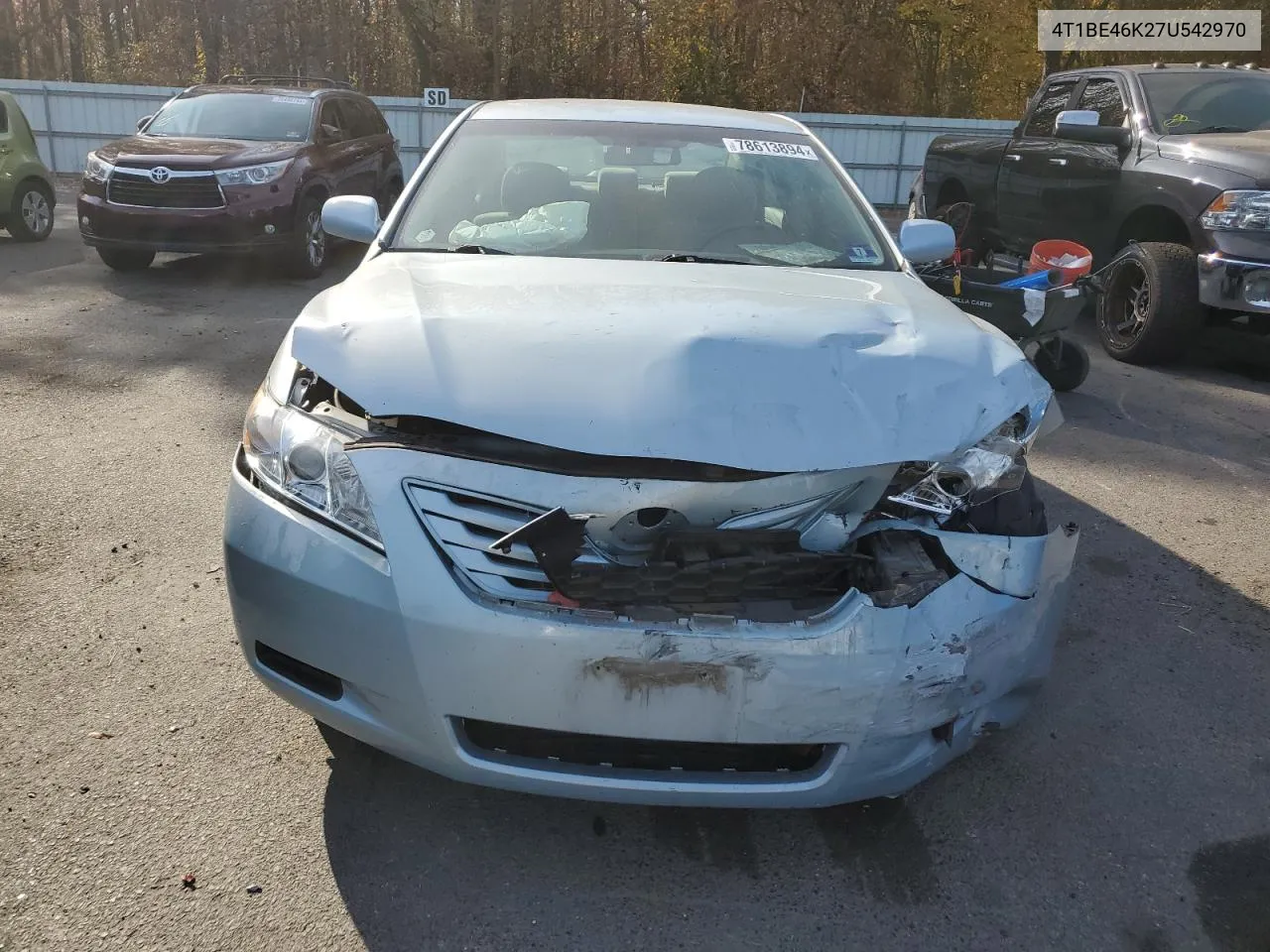 2007 Toyota Camry Ce VIN: 4T1BE46K27U542970 Lot: 78613894