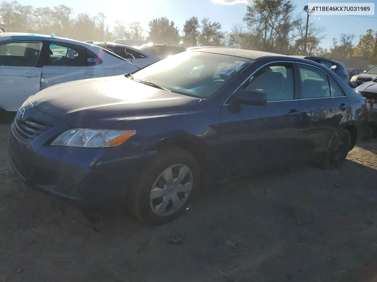 2007 Toyota Camry Ce VIN: 4T1BE46KX7U031989 Lot: 78620454