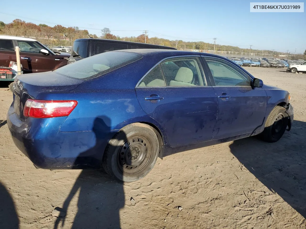 2007 Toyota Camry Ce VIN: 4T1BE46KX7U031989 Lot: 78620454