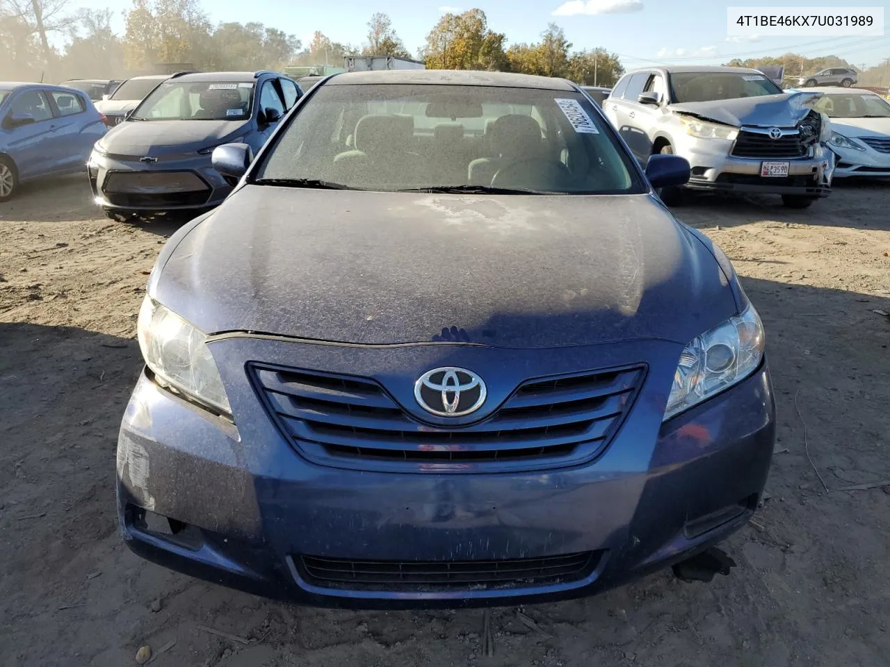 2007 Toyota Camry Ce VIN: 4T1BE46KX7U031989 Lot: 78620454