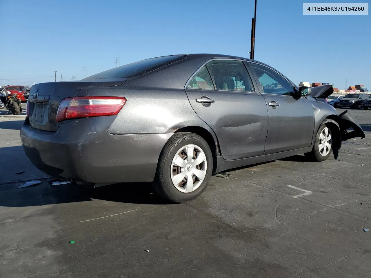 2007 Toyota Camry Ce VIN: 4T1BE46K37U154260 Lot: 78624374