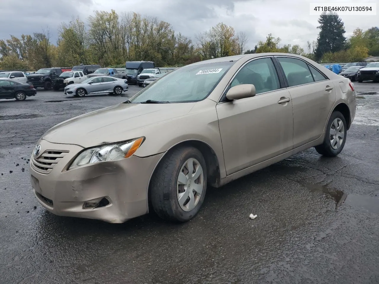 2007 Toyota Camry Ce VIN: 4T1BE46K07U130594 Lot: 78665494