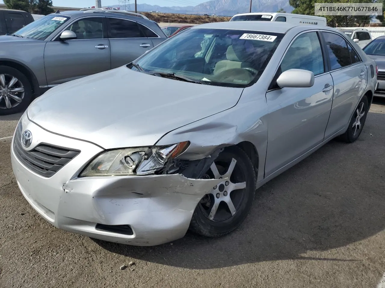 2007 Toyota Camry Ce VIN: 4T1BE46K77U677846 Lot: 78667384