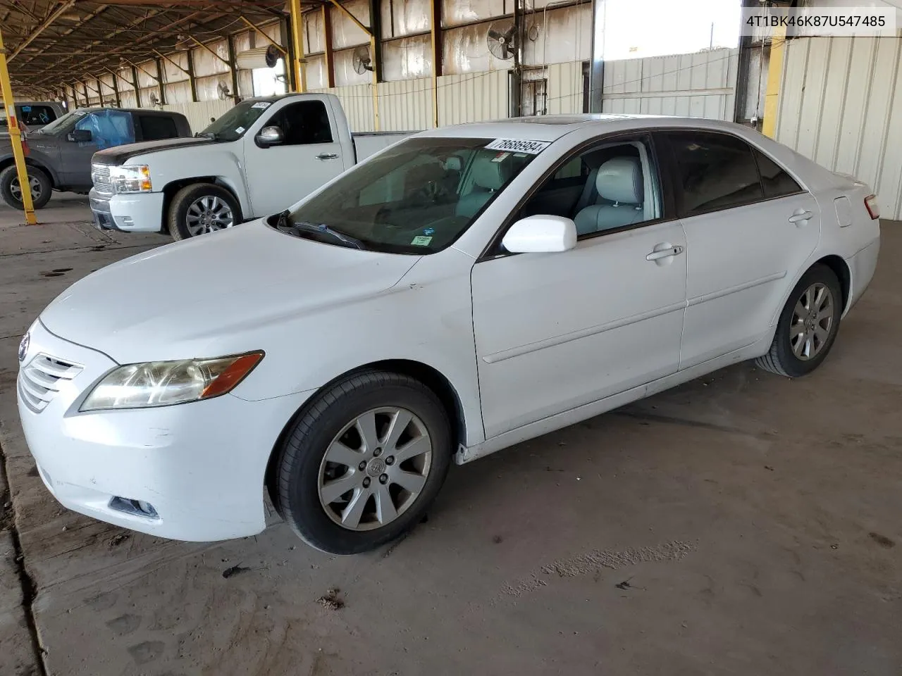 4T1BK46K87U547485 2007 Toyota Camry Le