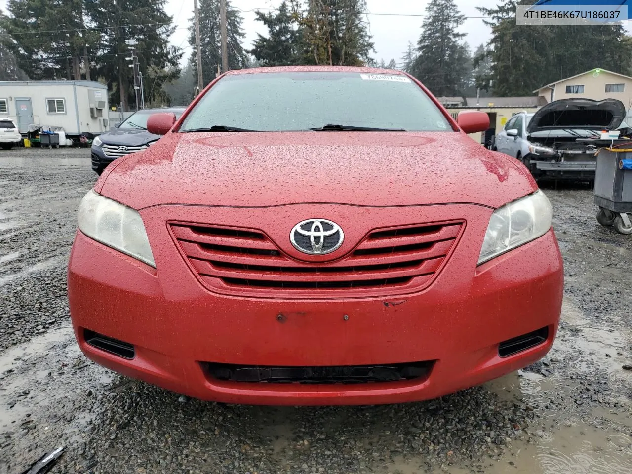 2007 Toyota Camry Ce VIN: 4T1BE46K67U186037 Lot: 78690744