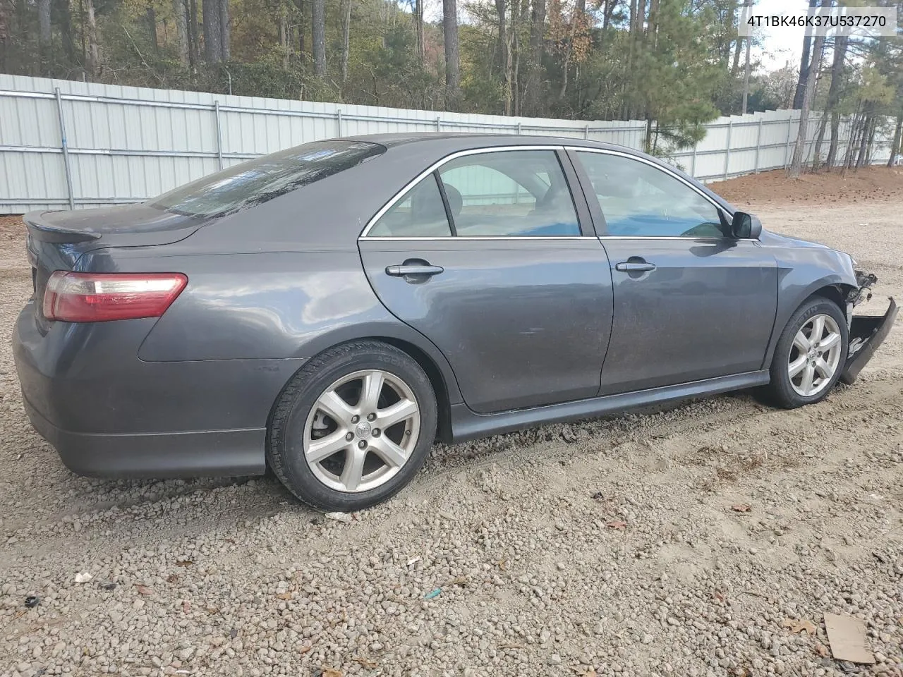 2007 Toyota Camry Le VIN: 4T1BK46K37U537270 Lot: 78701354