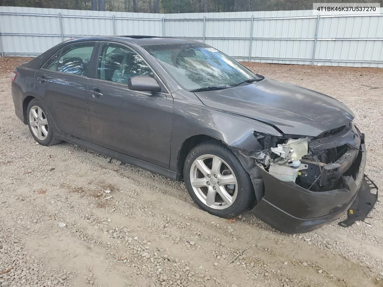 2007 Toyota Camry Le VIN: 4T1BK46K37U537270 Lot: 78701354