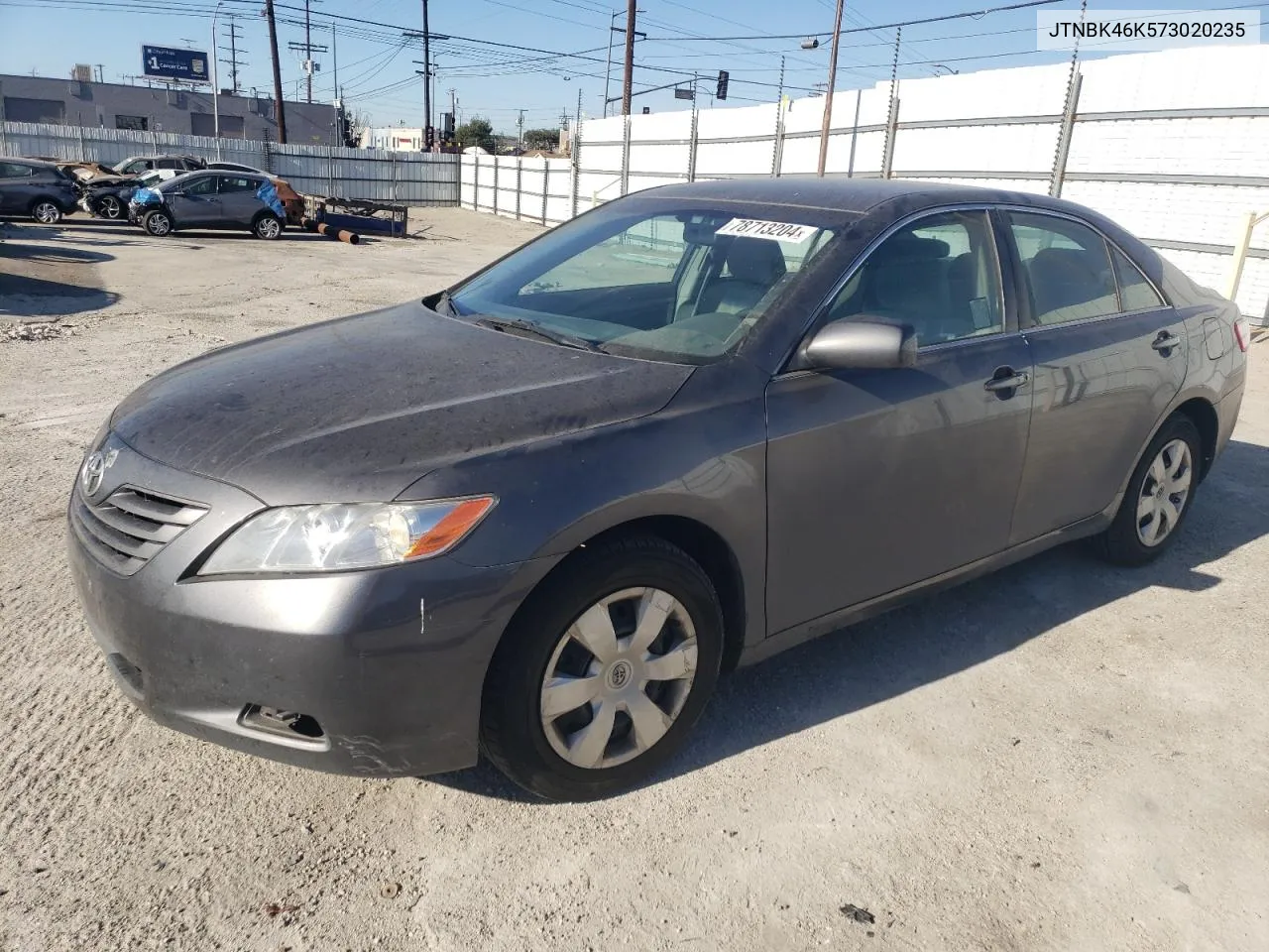 2007 Toyota Camry Le VIN: JTNBK46K573020235 Lot: 78713204