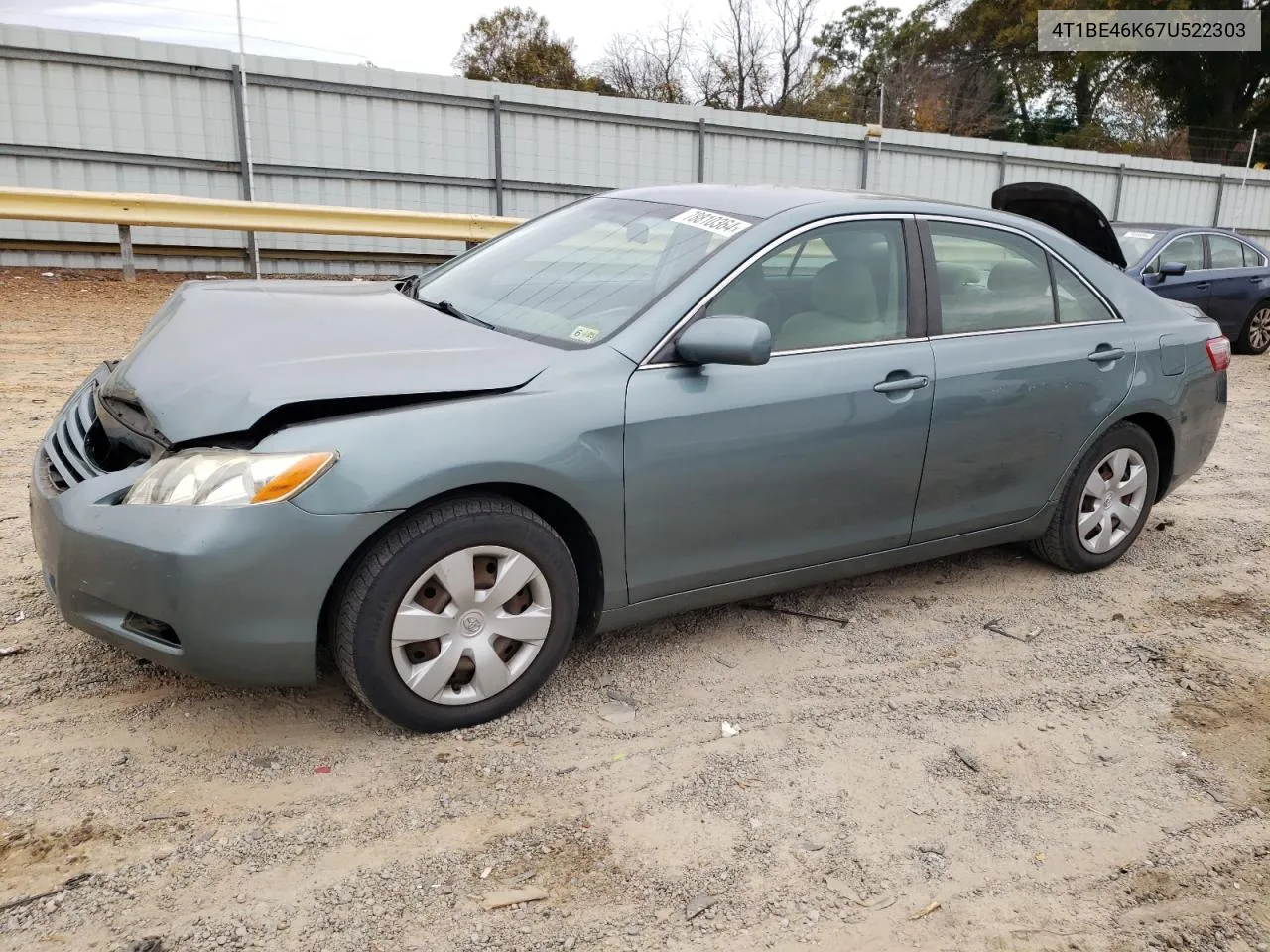 2007 Toyota Camry Ce VIN: 4T1BE46K67U522303 Lot: 78810364