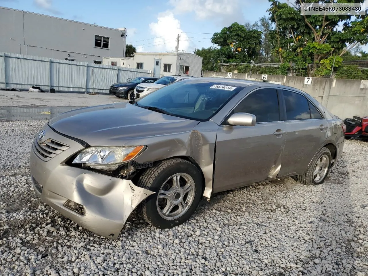 2007 Toyota Camry Ce VIN: JTNBE46K073083430 Lot: 78824614