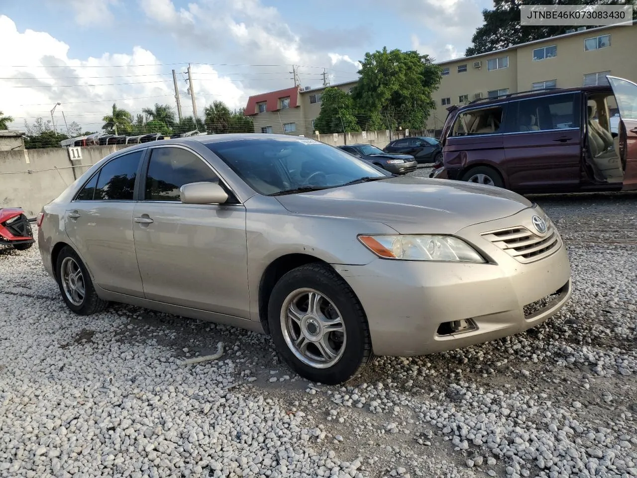 2007 Toyota Camry Ce VIN: JTNBE46K073083430 Lot: 78824614