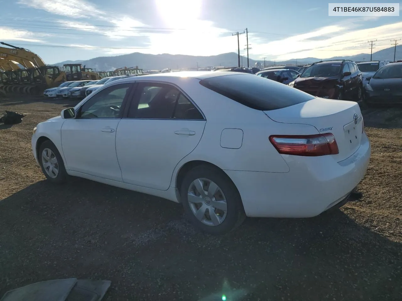 2007 Toyota Camry Ce VIN: 4T1BE46K87U584883 Lot: 78992594