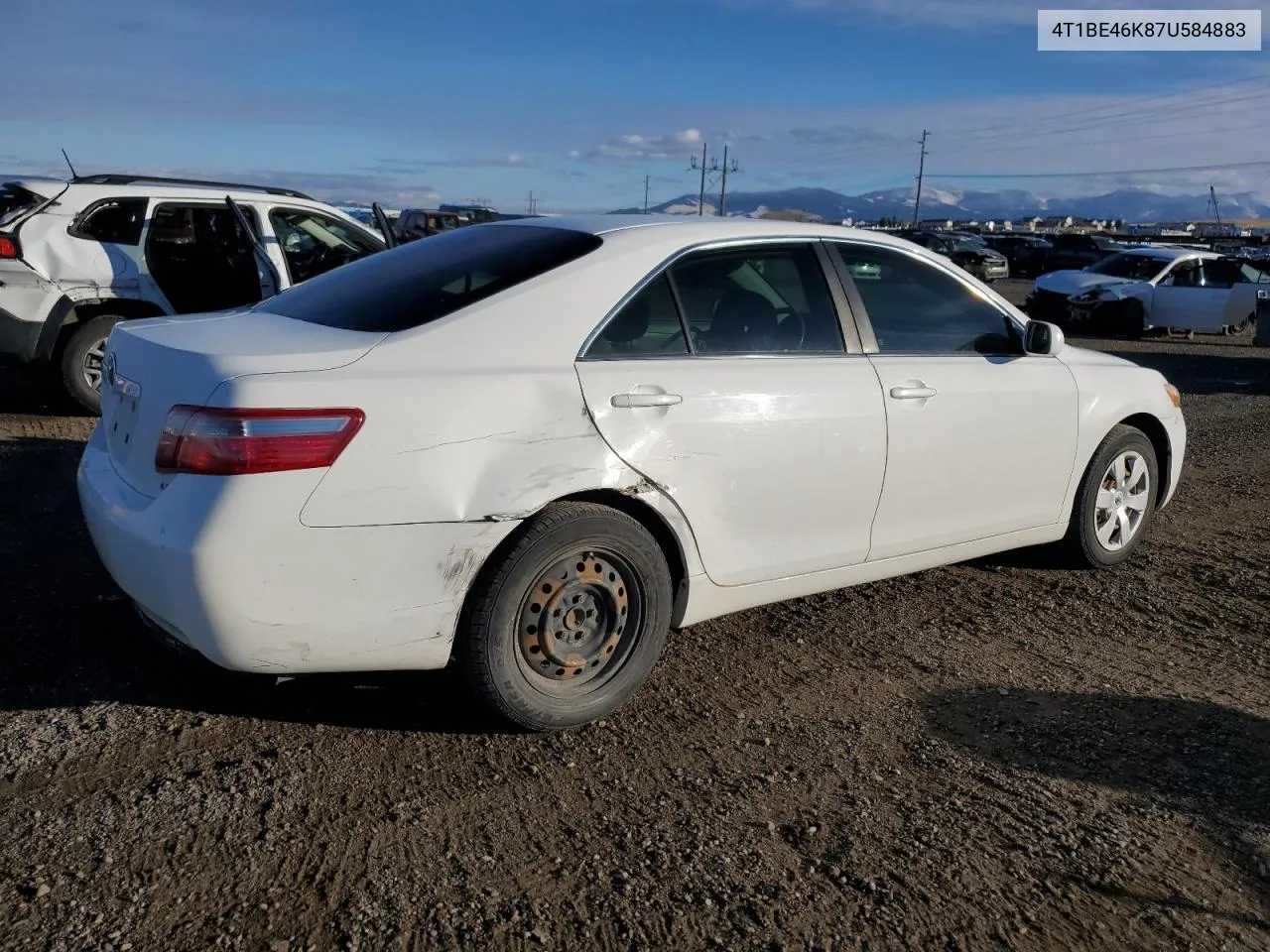 2007 Toyota Camry Ce VIN: 4T1BE46K87U584883 Lot: 78992594