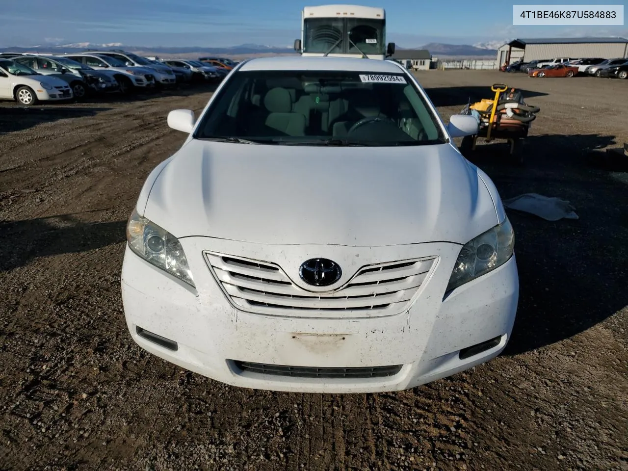 2007 Toyota Camry Ce VIN: 4T1BE46K87U584883 Lot: 78992594