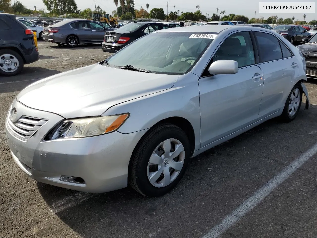 2007 Toyota Camry Le VIN: 4T1BK46K87U544652 Lot: 79309634