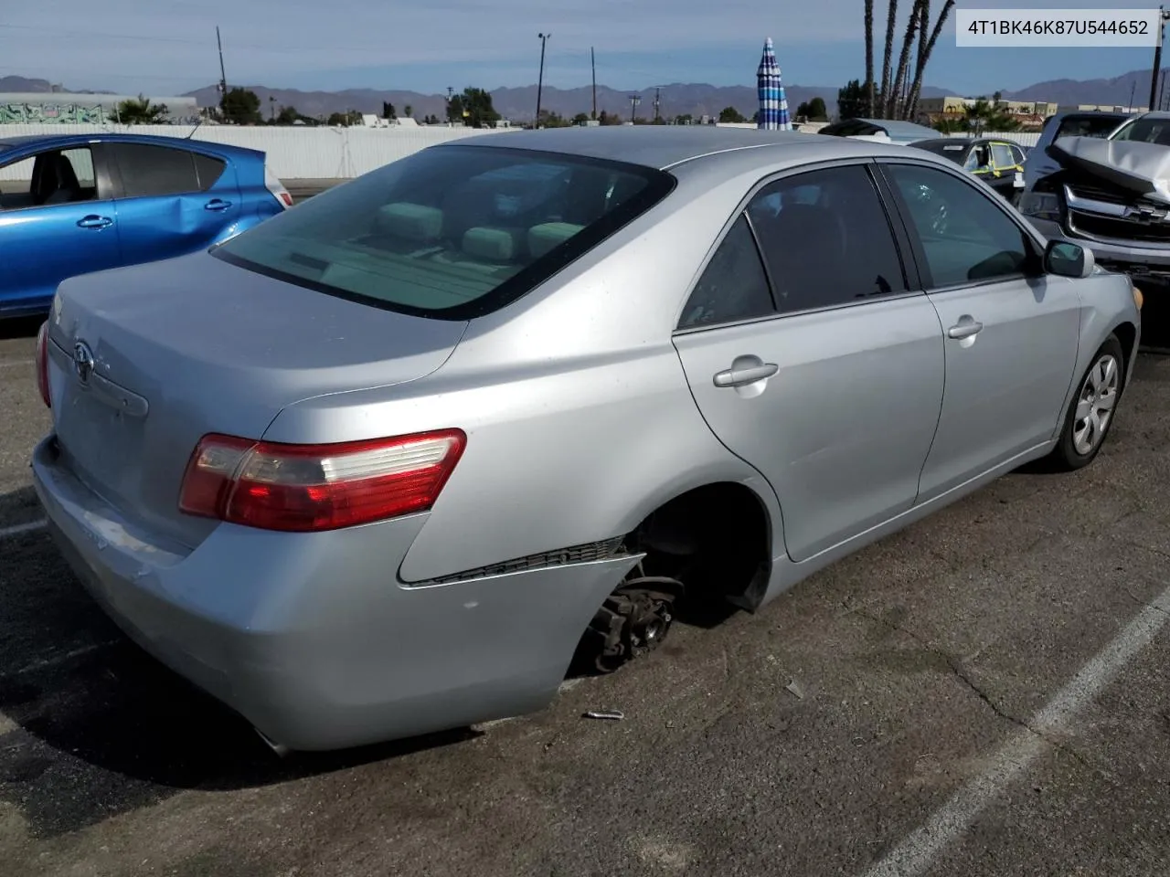 2007 Toyota Camry Le VIN: 4T1BK46K87U544652 Lot: 79309634