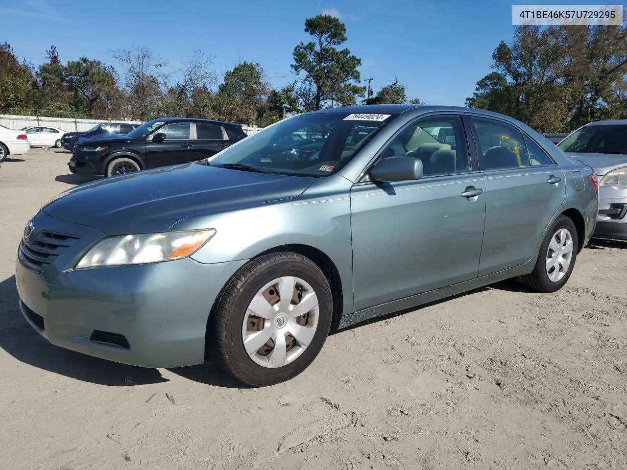 2007 Toyota Camry Ce VIN: 4T1BE46K57U729295 Lot: 79449024