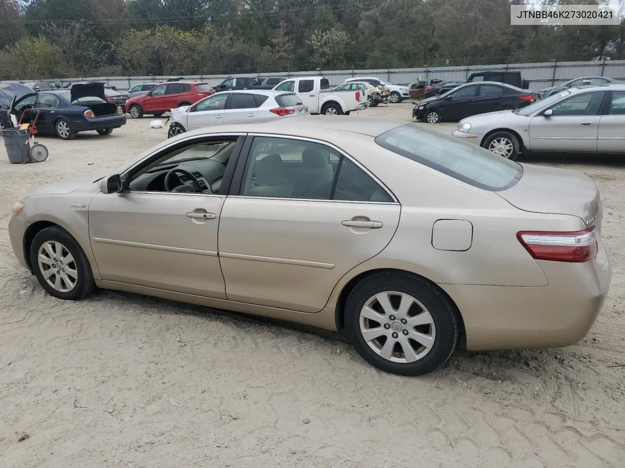 2007 Toyota Camry Hybrid VIN: JTNBB46K273020421 Lot: 79579134