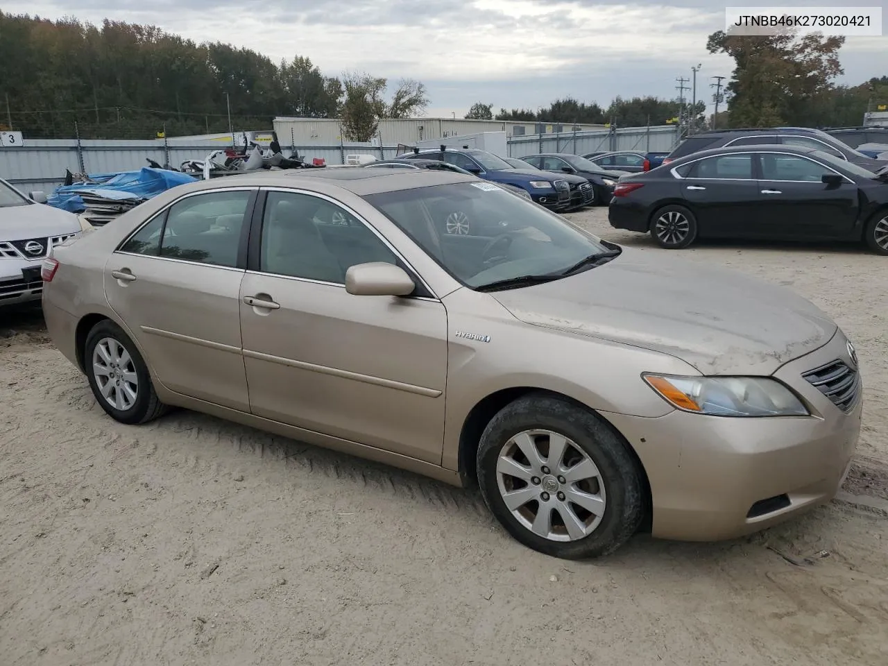 2007 Toyota Camry Hybrid VIN: JTNBB46K273020421 Lot: 79579134