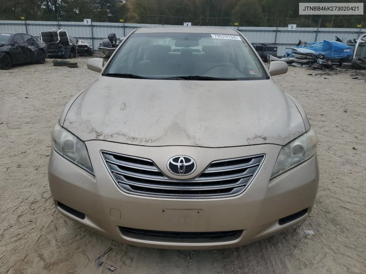 2007 Toyota Camry Hybrid VIN: JTNBB46K273020421 Lot: 79579134