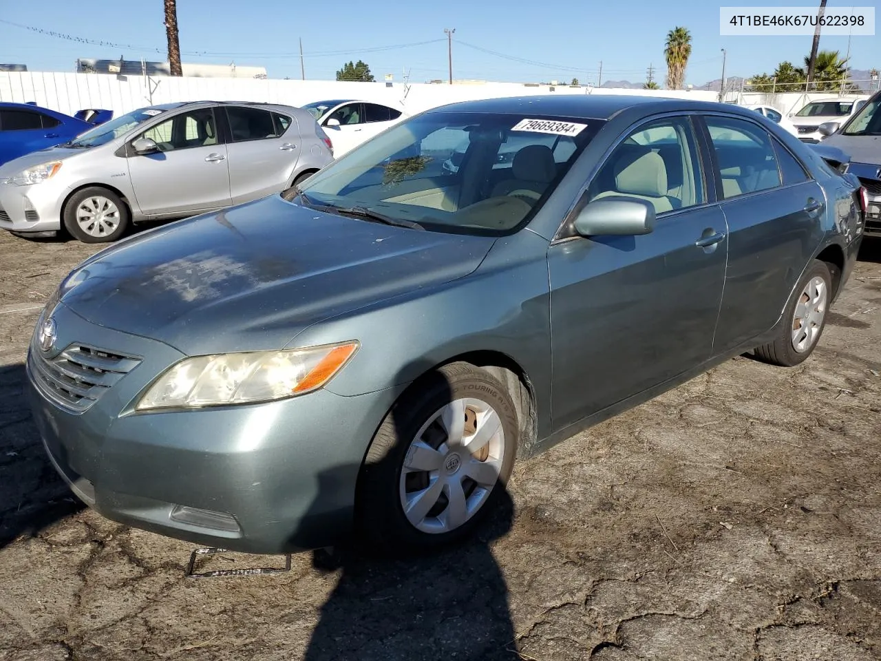 2007 Toyota Camry Ce VIN: 4T1BE46K67U622398 Lot: 79669384