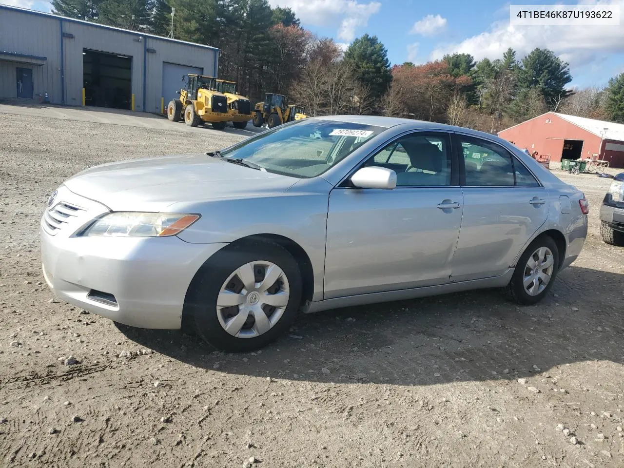 2007 Toyota Camry Ce VIN: 4T1BE46K87U193622 Lot: 79709274