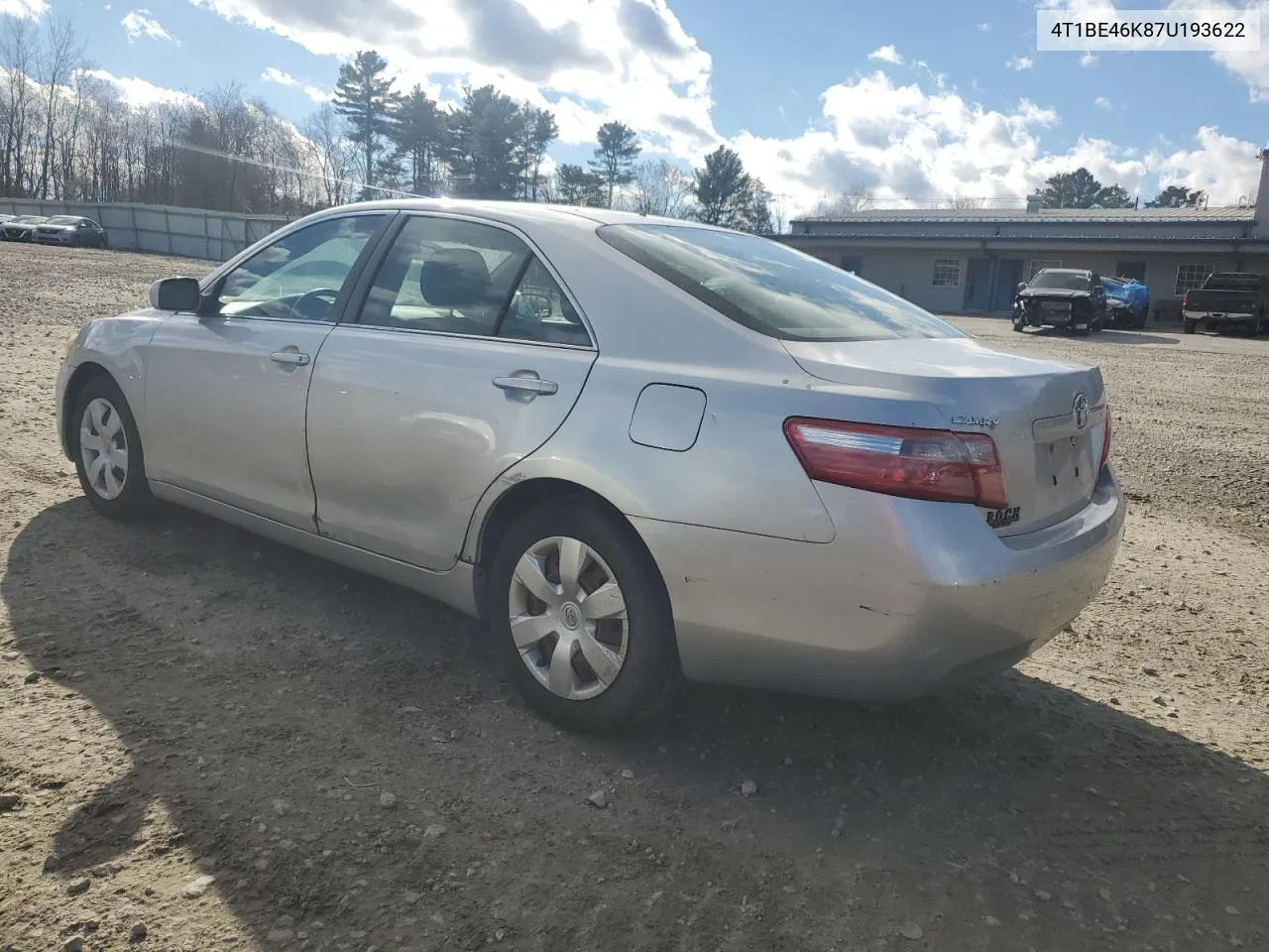 2007 Toyota Camry Ce VIN: 4T1BE46K87U193622 Lot: 79709274