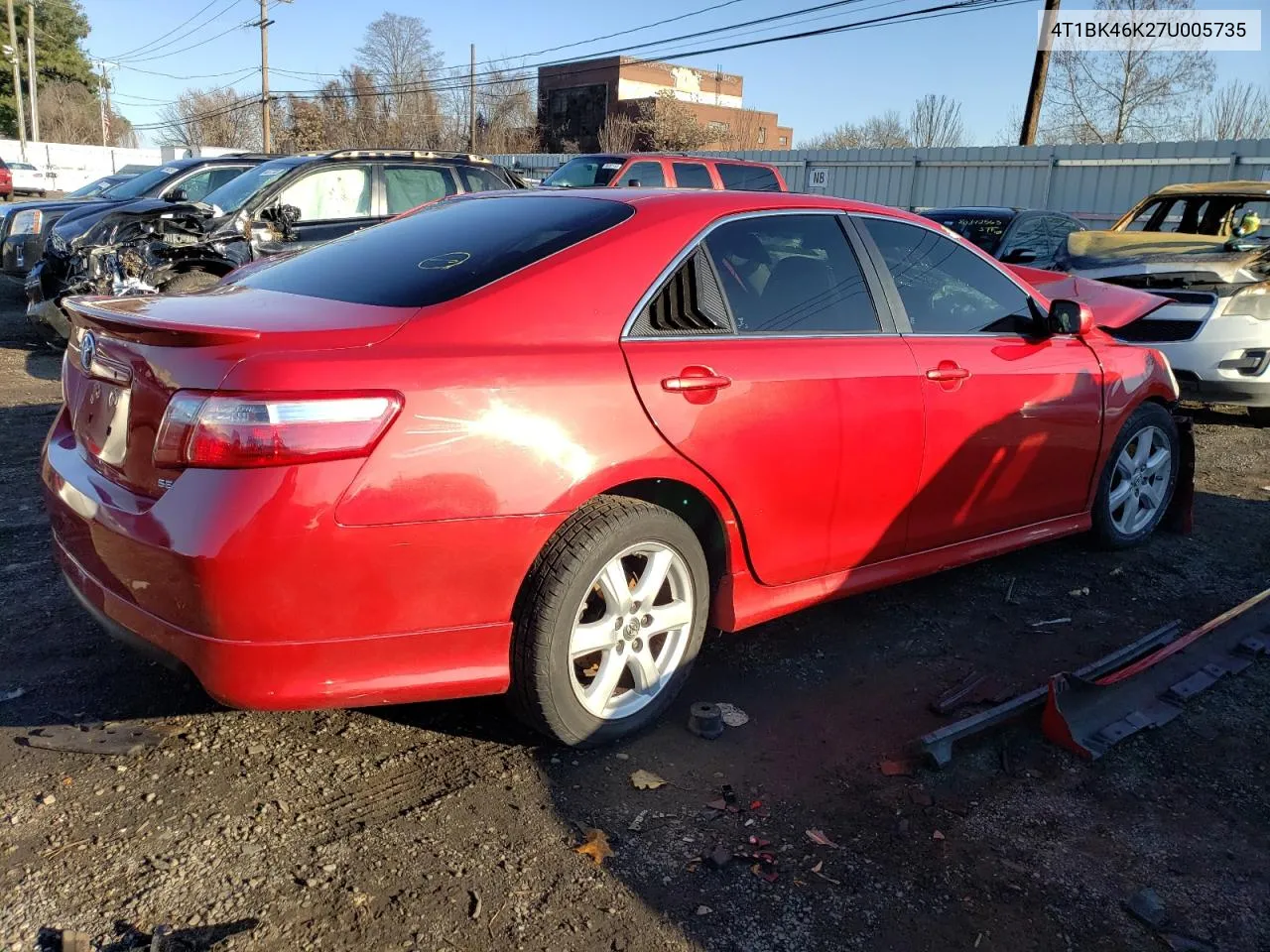 4T1BK46K27U005735 2007 Toyota Camry Le