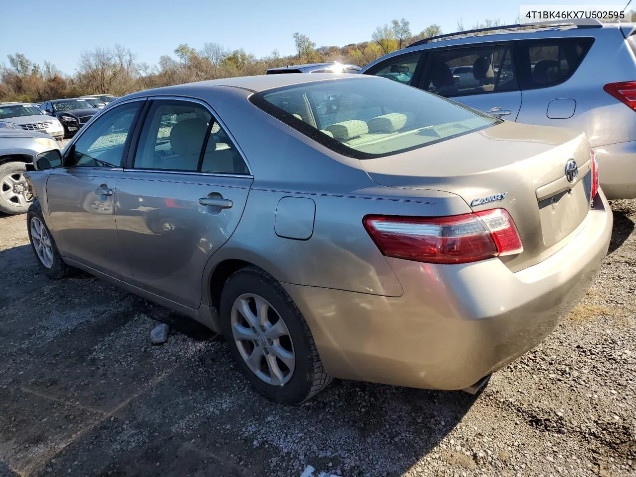 2007 Toyota Camry Le VIN: 4T1BK46KX7U502595 Lot: 79816304