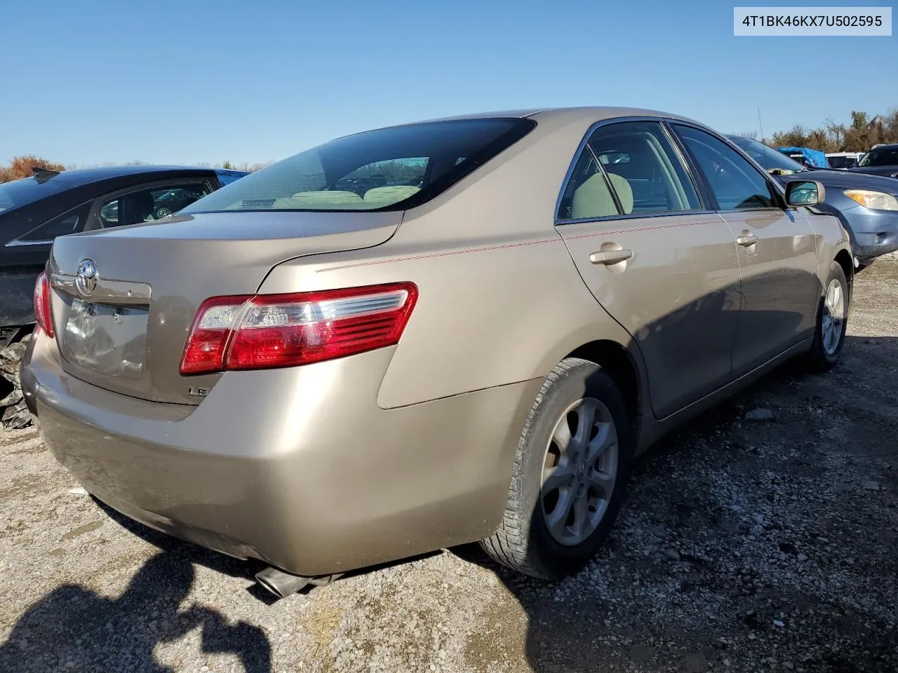 2007 Toyota Camry Le VIN: 4T1BK46KX7U502595 Lot: 79816304