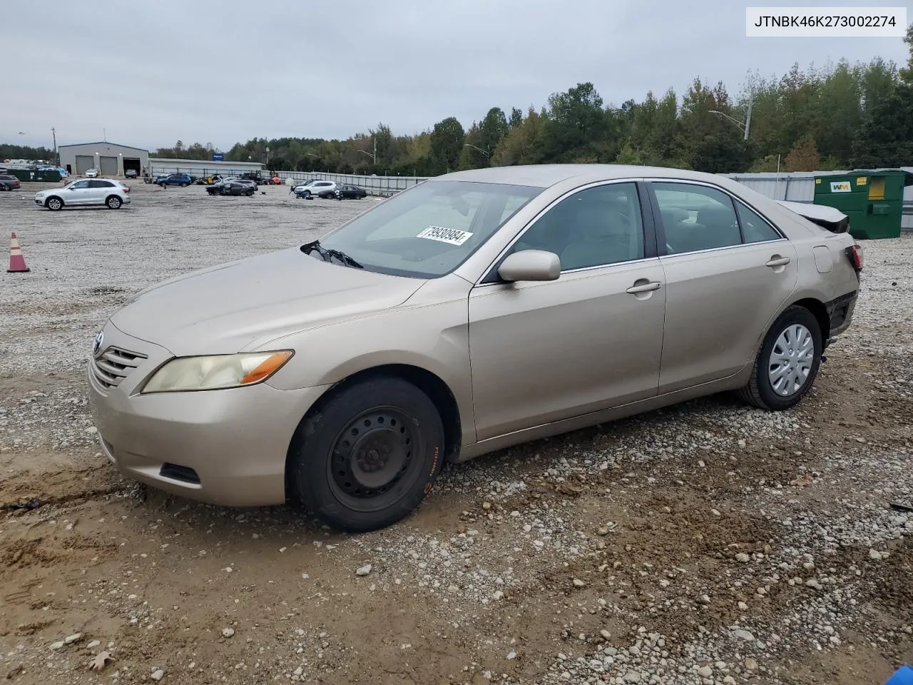 2007 Toyota Camry Le VIN: JTNBK46K273002274 Lot: 79930984