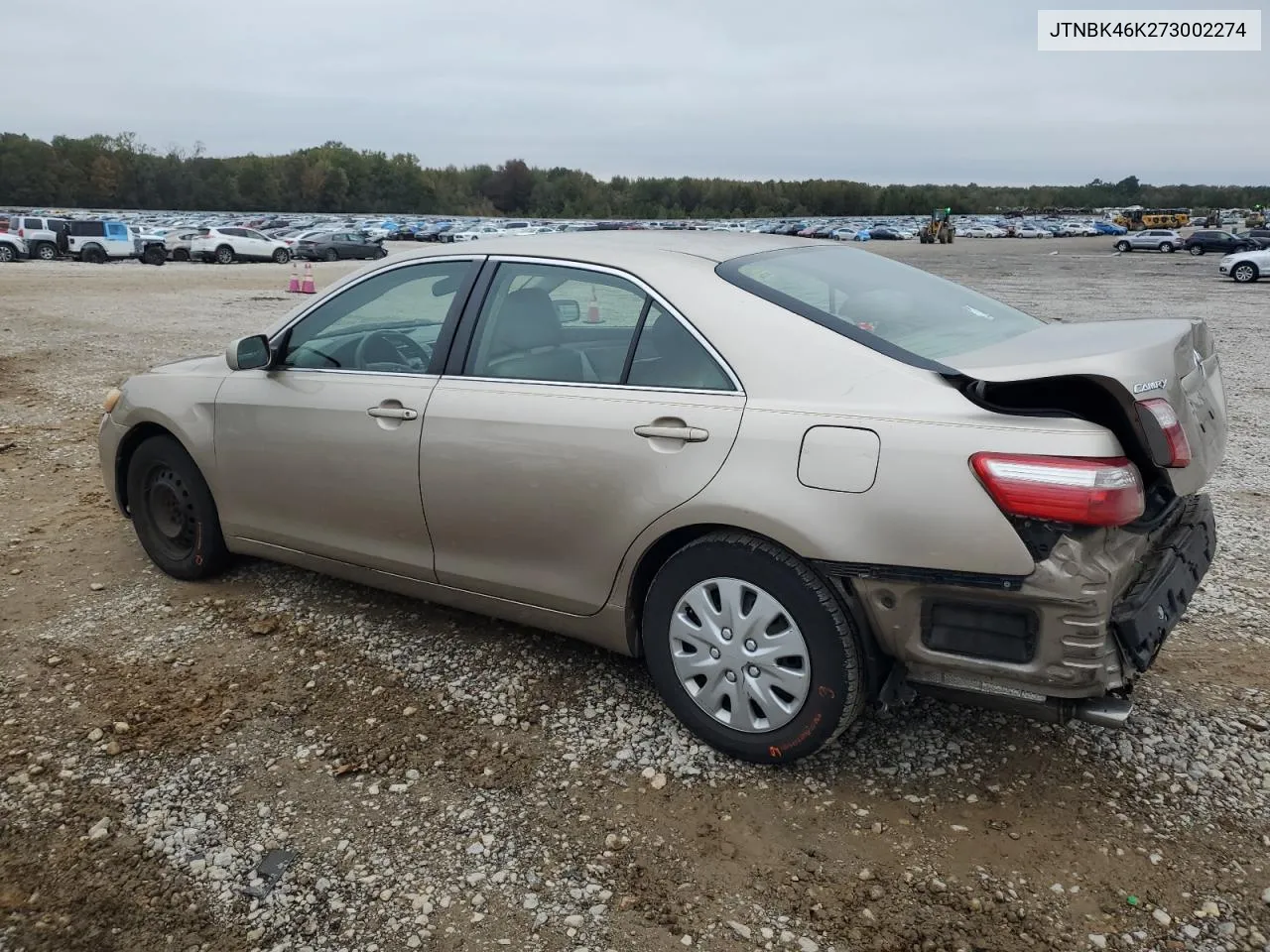 2007 Toyota Camry Le VIN: JTNBK46K273002274 Lot: 79930984