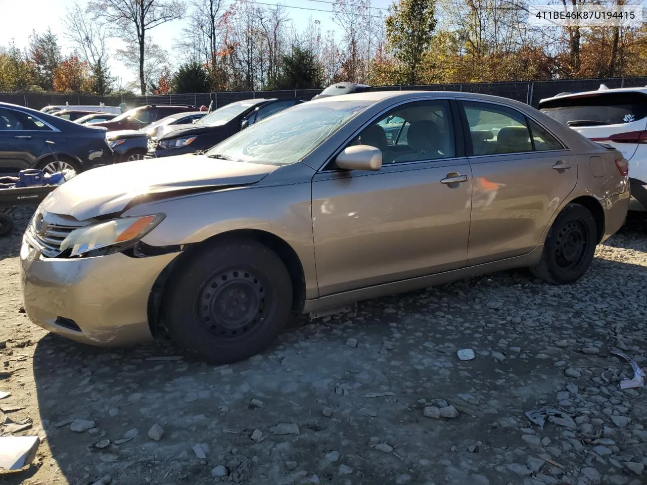 2007 Toyota Camry Ce VIN: 4T1BE46K87U194415 Lot: 79937004