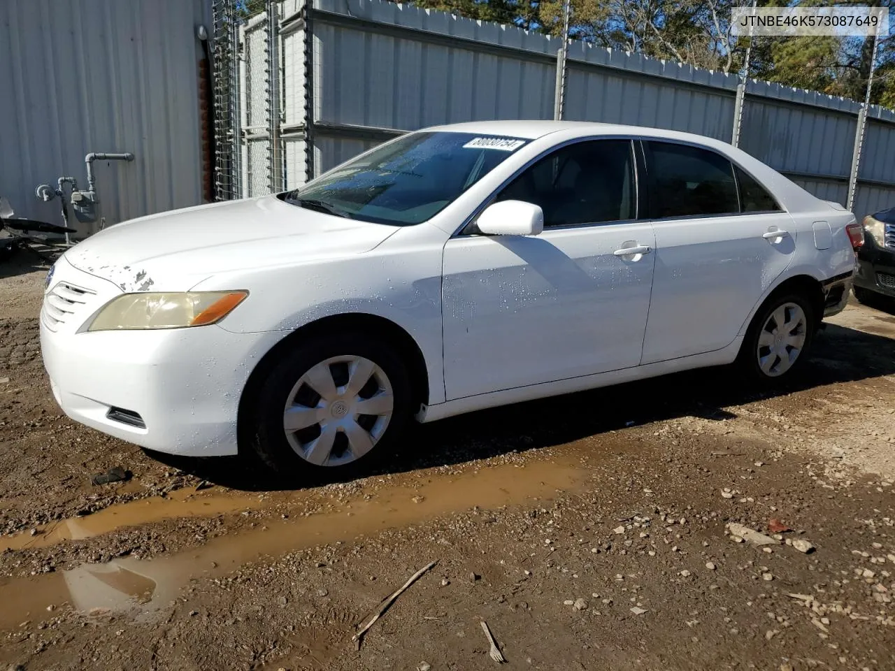 2007 Toyota Camry Ce VIN: JTNBE46K573087649 Lot: 80030754