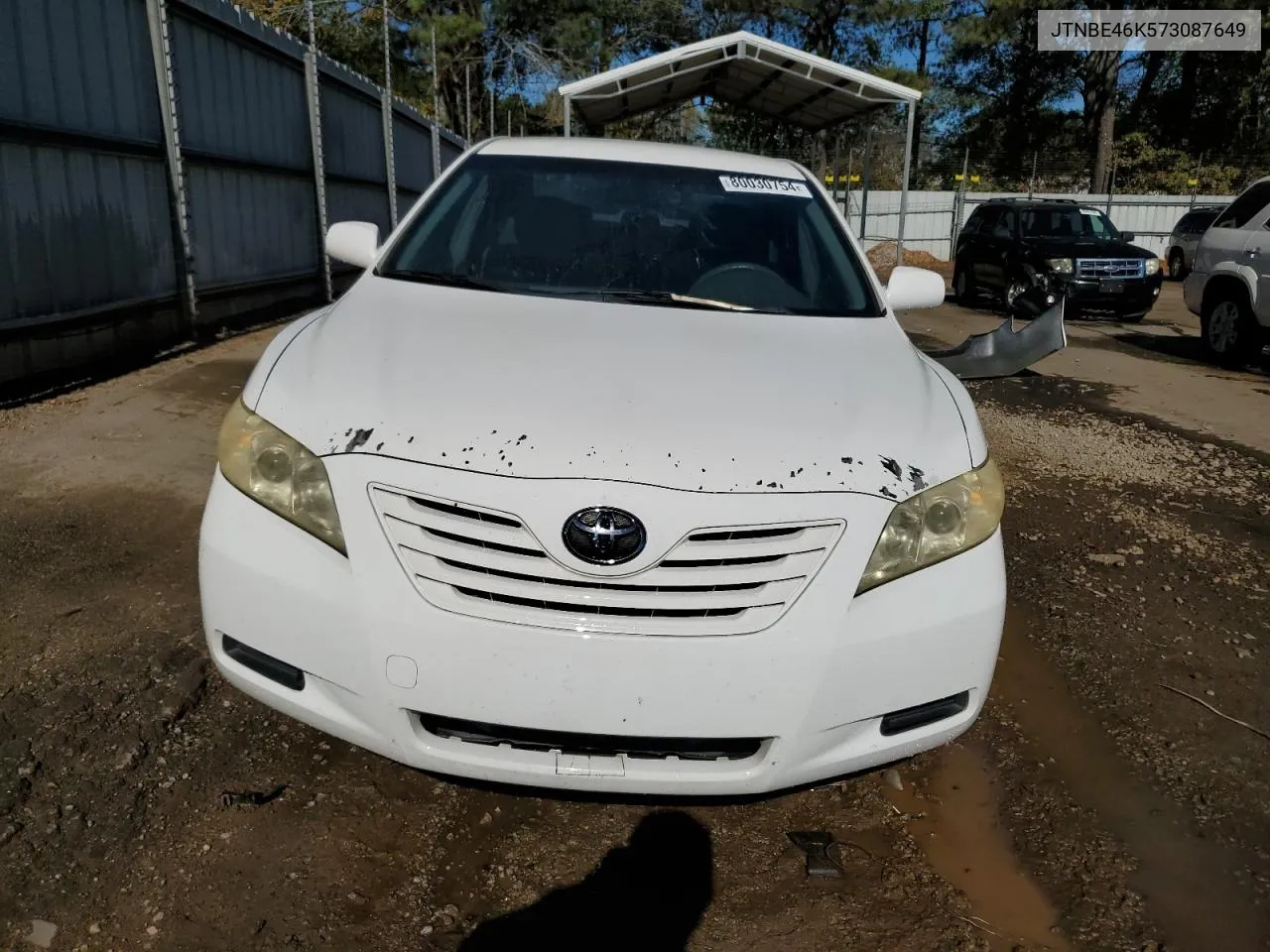 2007 Toyota Camry Ce VIN: JTNBE46K573087649 Lot: 80030754