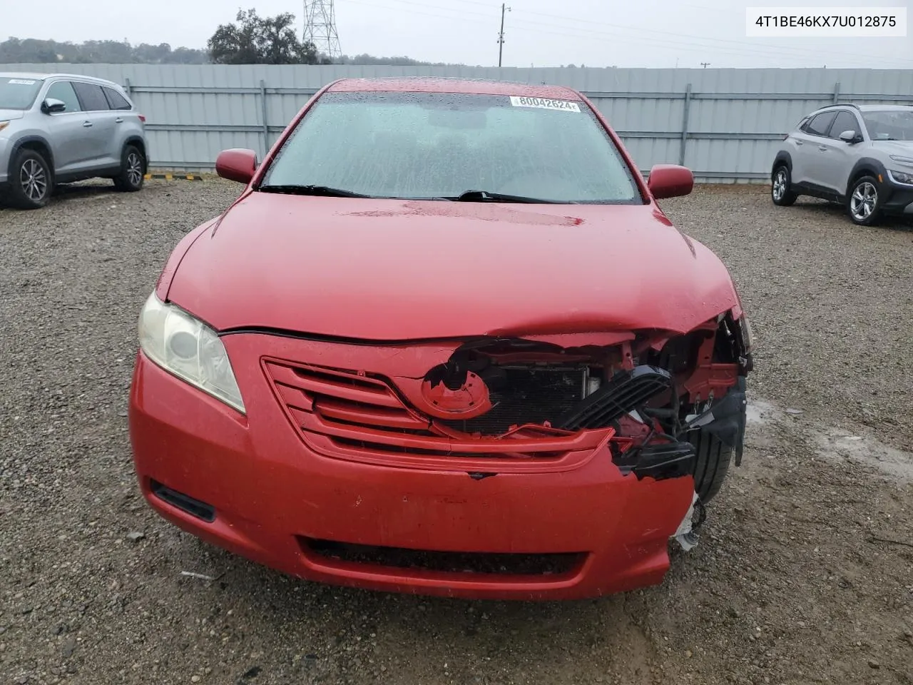 2007 Toyota Camry Ce VIN: 4T1BE46KX7U012875 Lot: 80042624