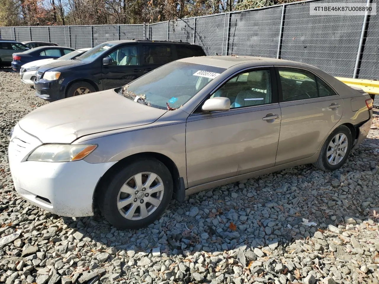 2007 Toyota Camry Ce VIN: 4T1BE46K87U008890 Lot: 80055114