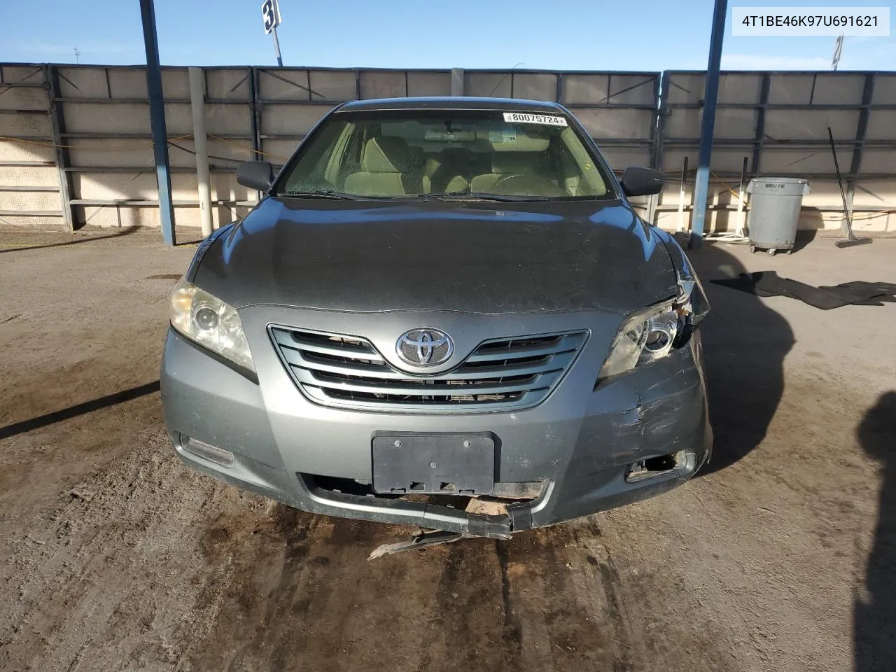 2007 Toyota Camry Ce VIN: 4T1BE46K97U691621 Lot: 80075724