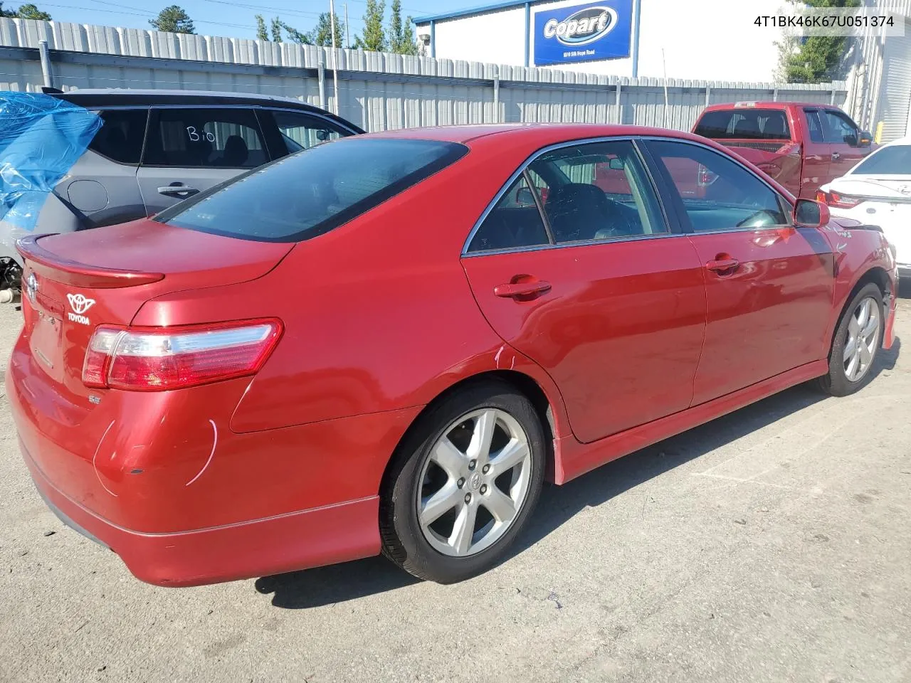 2007 Toyota Camry Le VIN: 4T1BK46K67U051374 Lot: 80081804