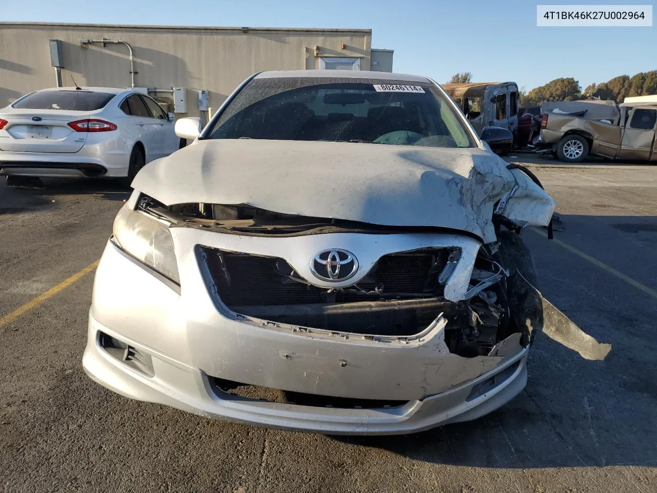 2007 Toyota Camry Le VIN: 4T1BK46K27U002964 Lot: 80246114