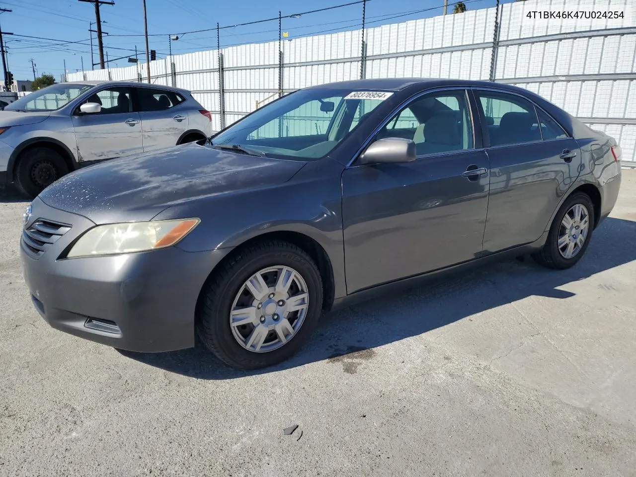 2007 Toyota Camry Le VIN: 4T1BK46K47U024254 Lot: 80376954