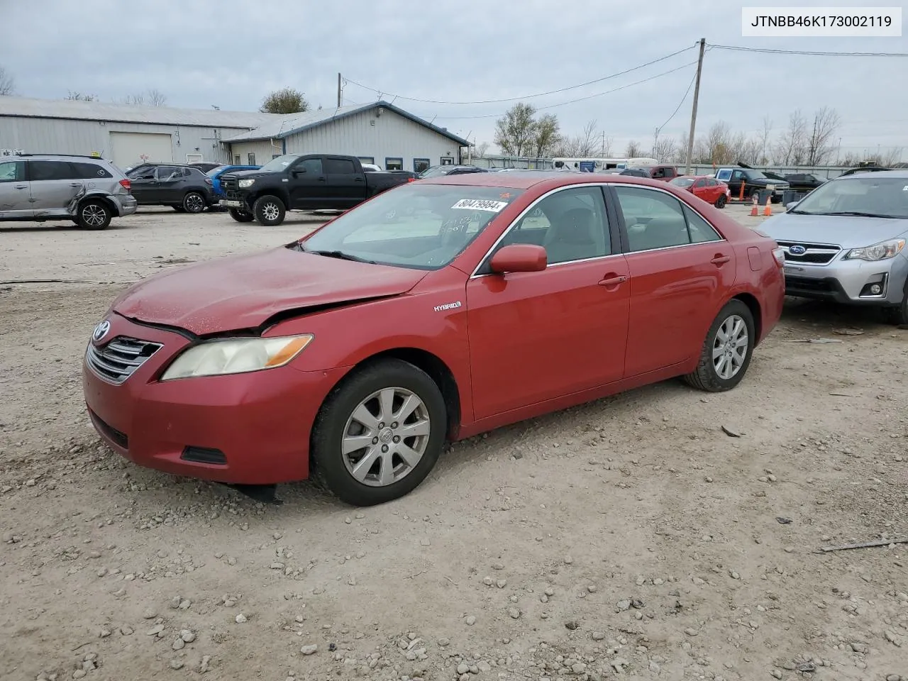 2007 Toyota Camry Hybrid VIN: JTNBB46K173002119 Lot: 80479984