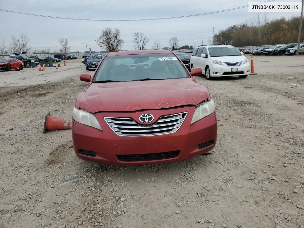 2007 Toyota Camry Hybrid VIN: JTNBB46K173002119 Lot: 80479984