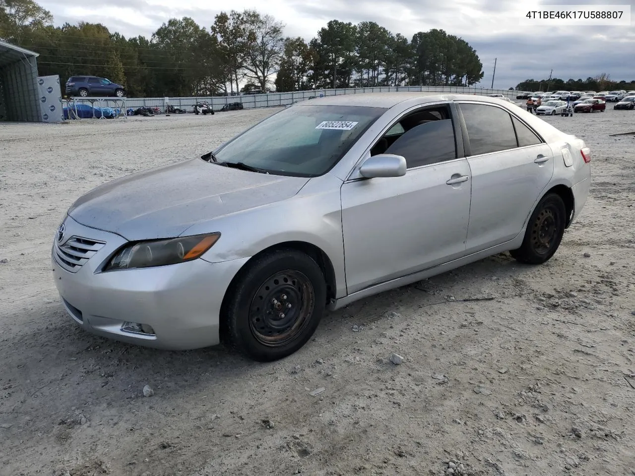 2007 Toyota Camry Ce VIN: 4T1BE46K17U588807 Lot: 80522854