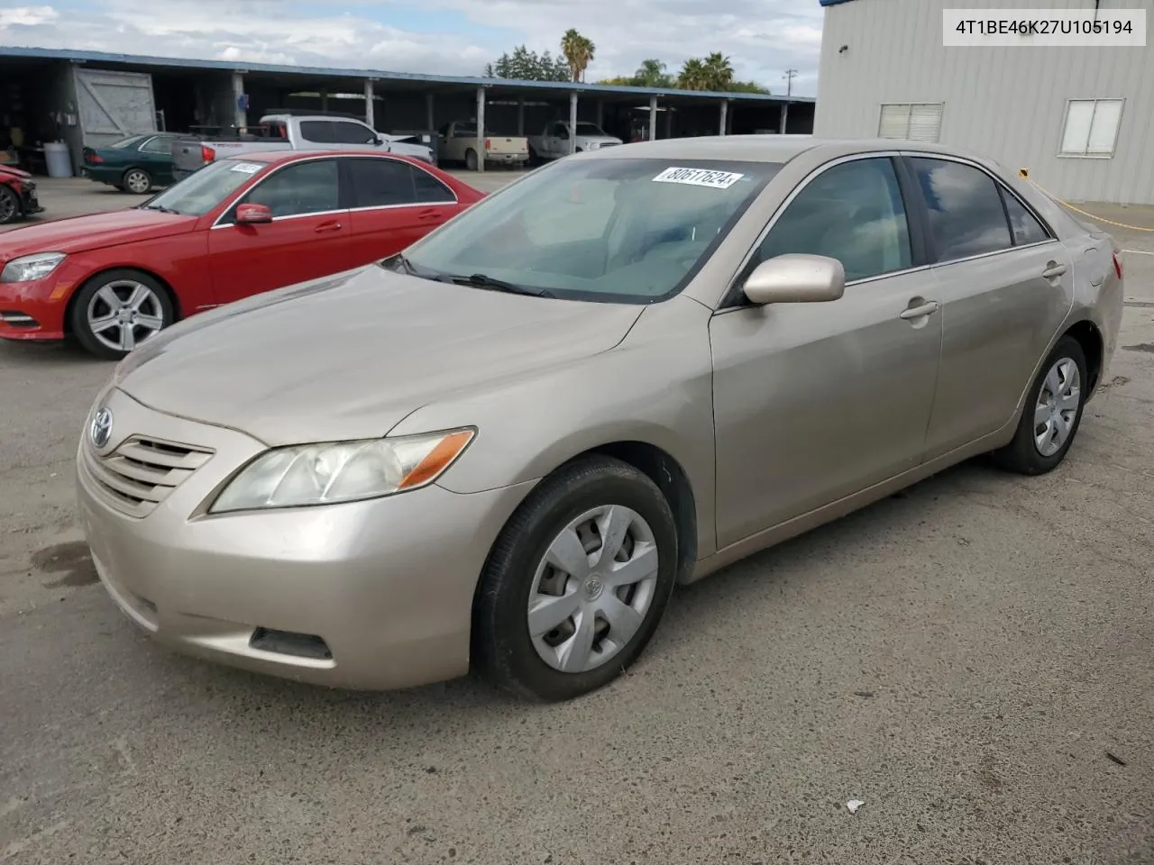 2007 Toyota Camry Ce VIN: 4T1BE46K27U105194 Lot: 80617624